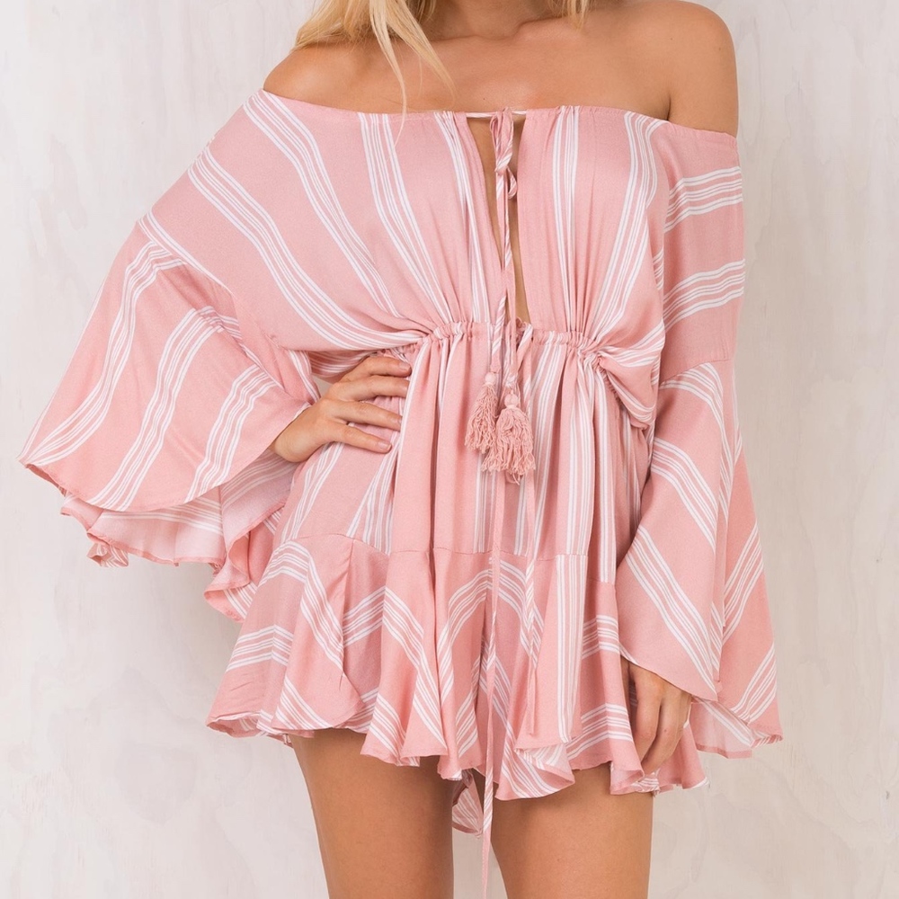 Princess Polly Candie Off the Shoulder Playsuit